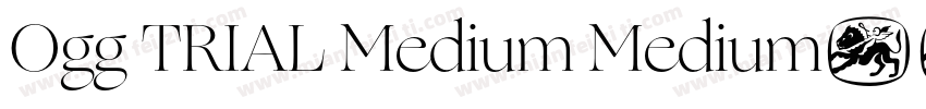 Ogg TRIAL Medium Medium字体转换